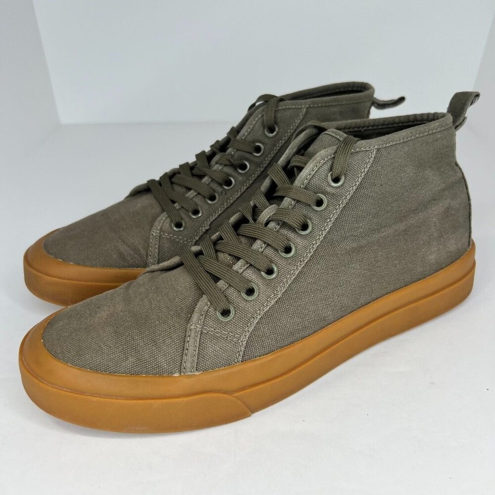 Mutual Weave Mens 016-0231 Freelon Olive Green Hi Canvas Size 11 M Casual Shoes